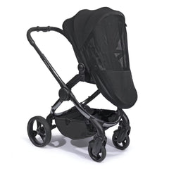 iCandy Lime Lifestyle Summer Bundle (Black) - showing the pushchair wtih the insect cover attached