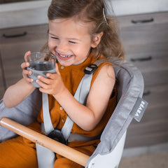 BEABA Seat Cushion for Up and Down Highchair - Infant/Toddler (Grey) - lifestyle image