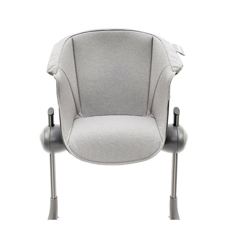 BEABA Seat Cushion for Up and Down Evolutive Highchair - Junior (Grey) - showing the cushion fitted to the highchair