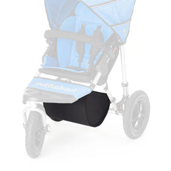 Out n About Storage BASKET for Nipper Single 360 (Black) - showing the position of the basket when fitted to your pushchair (pushchair not included)