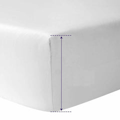 ClevaMama Tencel Mattress Protector - Single Bed - showing the deep fitting mattress
