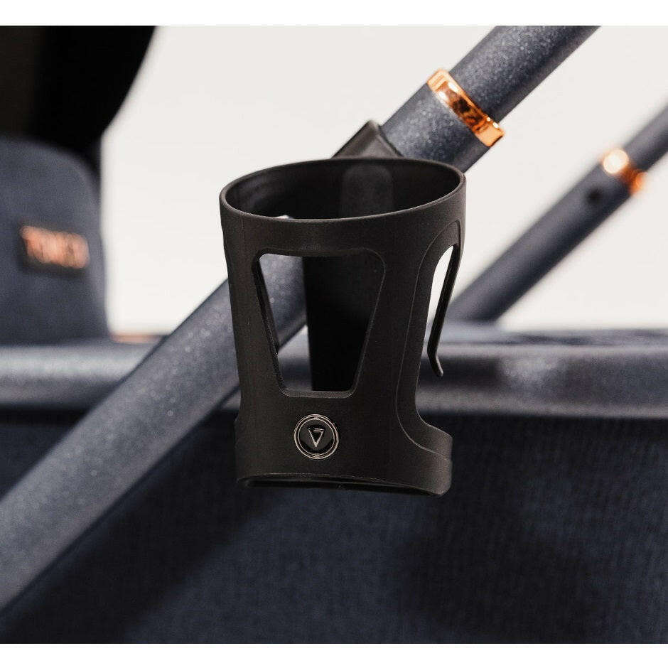 Cup holder fitted to pram