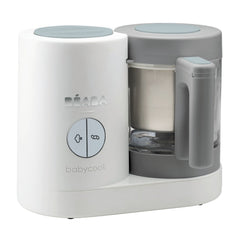 BEABA Babycook® Neo - Basics Bundle (Grey/White) - quarter view of the Babycook Neo food preparation machine