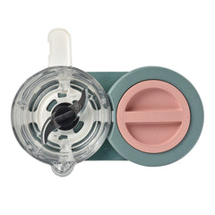 BEABA Babycook® Neo - Weaning Bundle (Eucalyptus) - an overhead view of the Babycook Neo showing the glass bowl with its stainless steel blade
