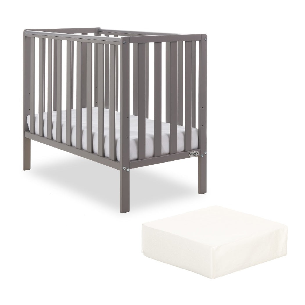 Obaby Bantam Space Saver Cot with FOAM Mattress (Taupe Grey)