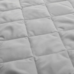 Hauck Bed Me - Travel Cot Mattress Protector Fitted Sheet 120x60cm (Grey) - showing the quilted protector/sheet