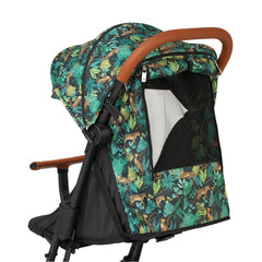 Bizzi Growin BuggiLite Compact Stroller (Jungle Roar) - showing the ventilation panel in the back of the seat