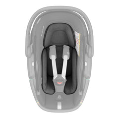 Maxi-Cosi Coral 360 (Essential Black) - front view, showing the newborn inlay