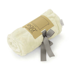 egg2 Deluxe Blanket (Cream) - showing the blanket with its egg label and stylish packaging