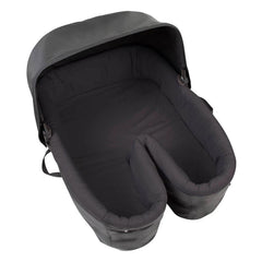 Mountain Buggy Duet v3.2 with Carrycot Plus for Twins (Black) - showing the unique twin carrycot