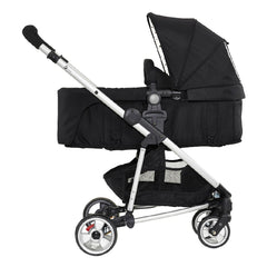 MyChild Floe Convertible Stroller (Silver Star) - side view, shown here as a pram