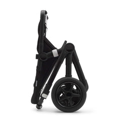 Bugaboo Fox 2 (Black/Black) - side view, showing the chassis folded