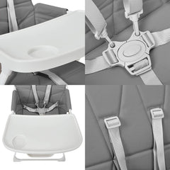 MyChild Hideaway Highchair (Charcoal) - showing some of the Hideaway`s features