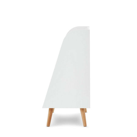 Obaby Maya Toy Storage Unit (White with Natural) - side view