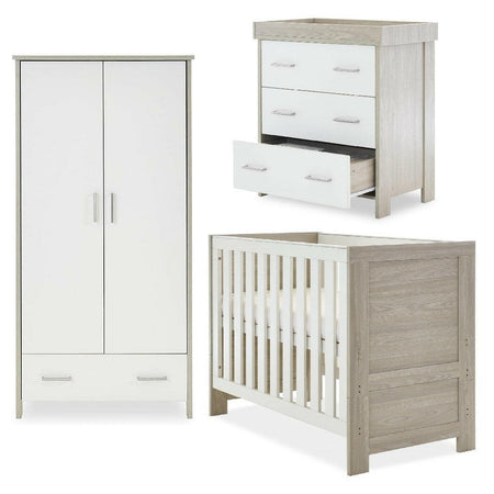 Obaby Nika 3 Piece Room Set - Grey Wash & White