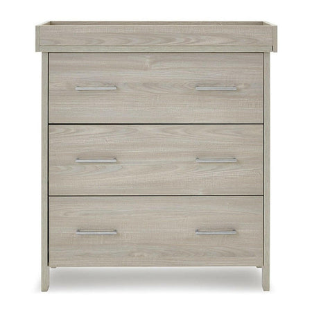 Obaby Nika Changing Unit (Grey Wash) - showing the unit with its changing section attached