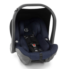 BabyStyle Oyster 3 Gunmetal ESSENTIAL Bundle - (Twilight) - showing the included matching Oyster Capsule Infant Car Seat