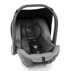 BabyStyle Oyster 3 Gunmetal ESSENTIAL Bundle (Moon) - showing the included matching Oyster Capsule Infant Car Seat