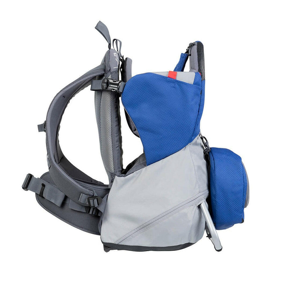 Phil & Teds Parade Baby Carrier (Blue/Grey) - side view