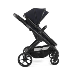 iCandy Peach 7 Pram Pushchair Summer Bundle (Black Edition) - showing the pushchair in forward-facing mode
