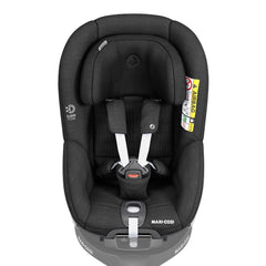 Maxi-Cosi Pearl 360 (Authentic Black) - front view, showing the seat without the baby-hugg inlay