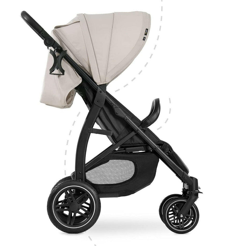 Hauck Rapid 4D Stroller (Beige) - side view