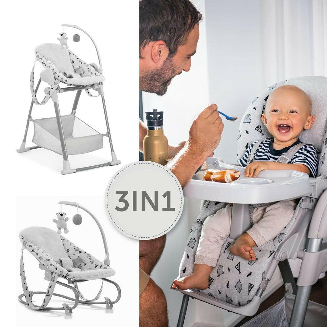 Hauck Sit 'n' Relax 3in1 Highchair Nordic Grey