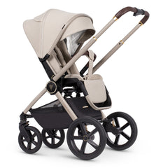 Venicci Upline Pushchair Pram Set 2-in-1 (Stone Beige) - showing the seat unit and chassis together as the pushchair in parent-facing mode