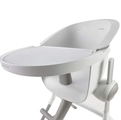 BEABA Up & Down Evolutive Highchair (White) - showing the highchair`s removable meal tray