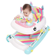 MyChild Baby Unicorn Walker Rocker (Rainbow) - lifestyle image